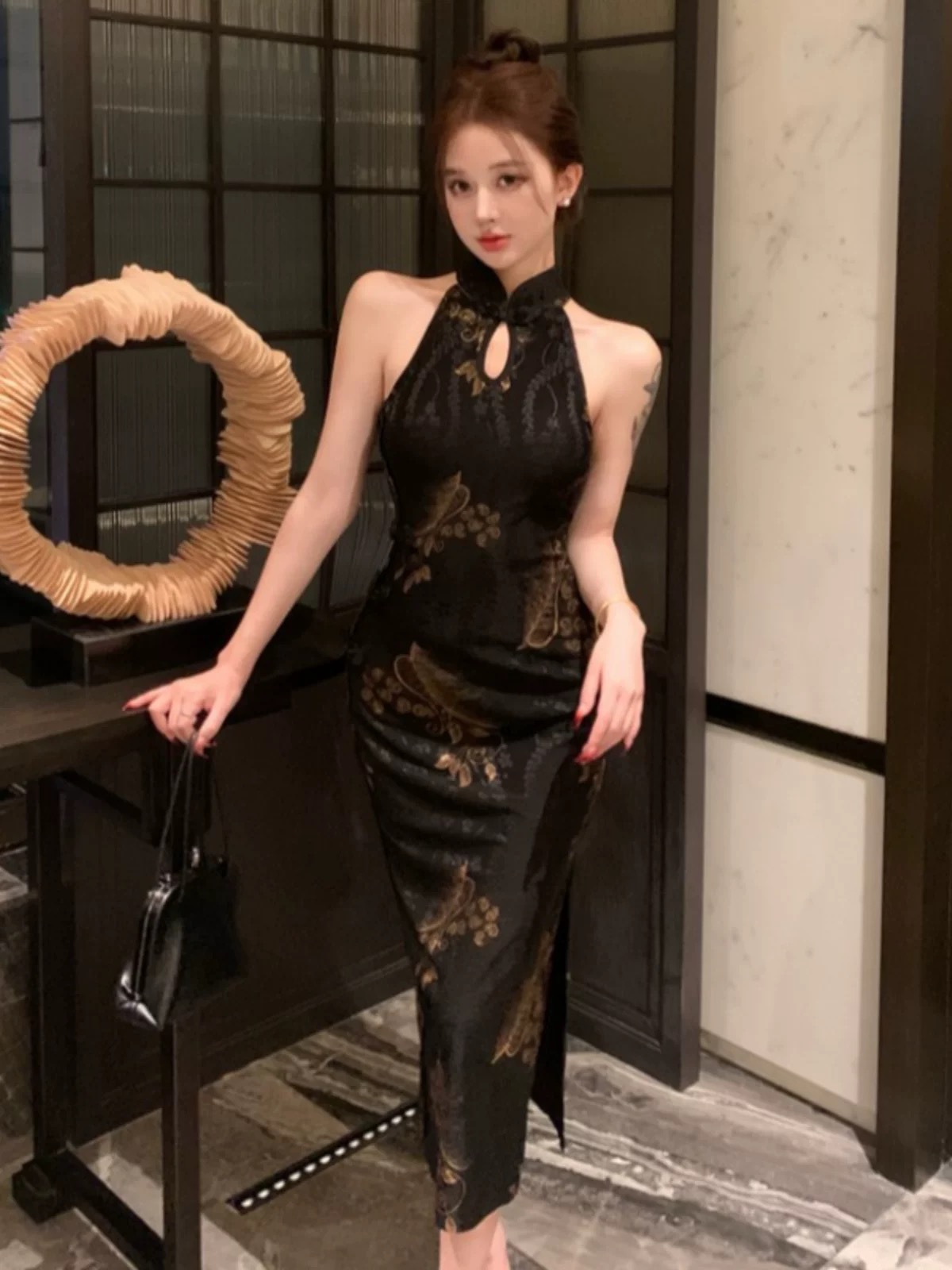 Asian side qipao dress Q233 images
